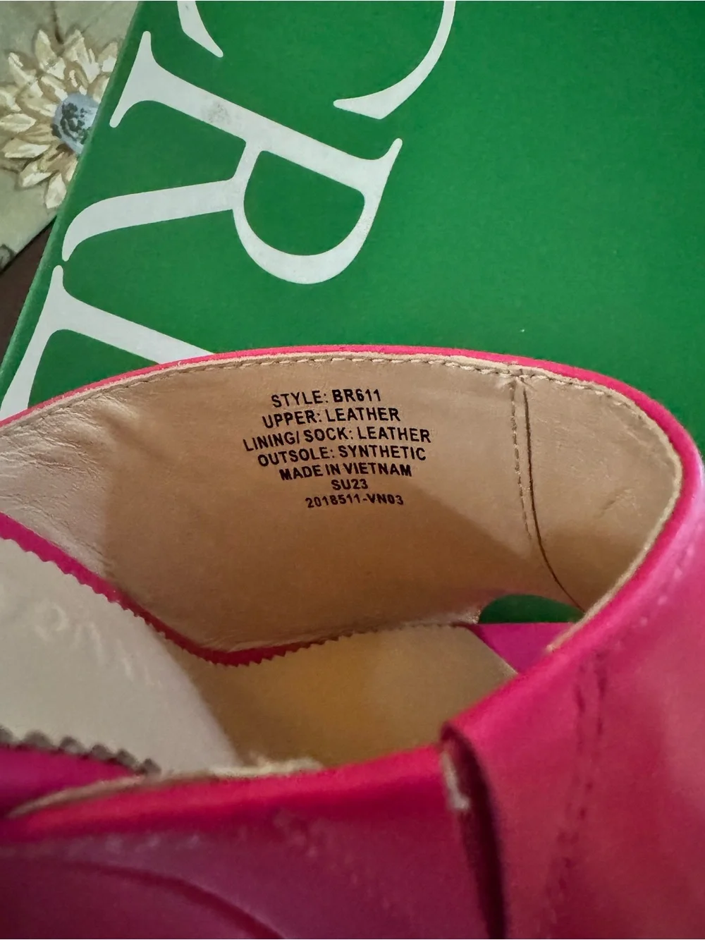 J. Crew Fuchsia Leather Slide Wedge Mules size 6